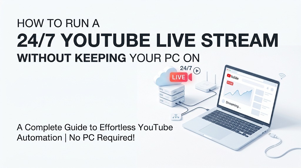How to Run a 24/7 YouTube Live Stream Without Keeping Your PC On